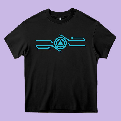 Tron Inspired Merch Heavy Core Tee Designed By Artisfamous