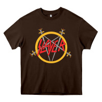 Chocolate Brown heavy metal Heavy Core Tee - artisFamous