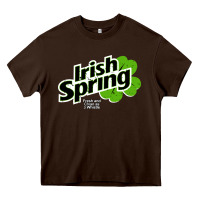 Chocolate Brown irish spring Heavy Core Tee - artisFamous