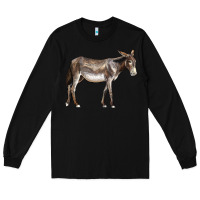Black american mammoth jackstock donkey Long Sleeve Tee - LillyAllenDesigns