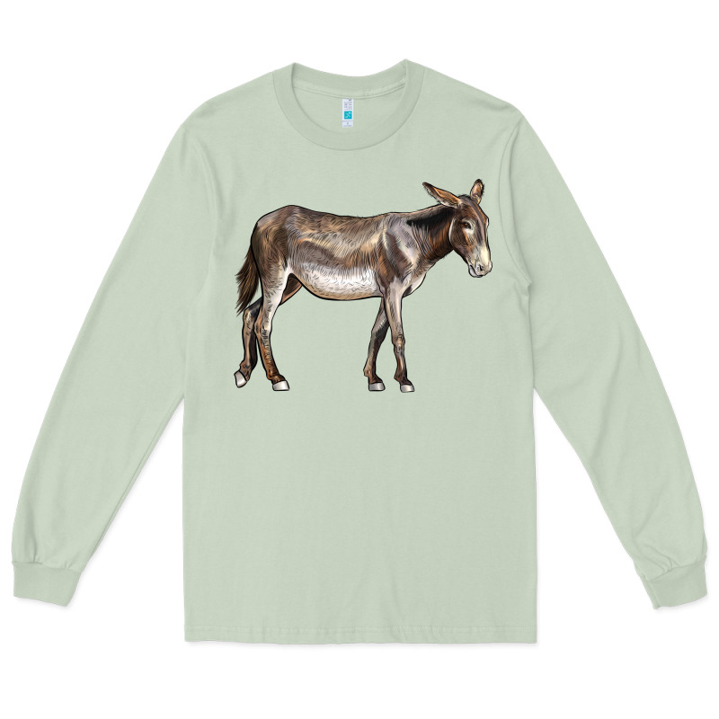 American Mammoth Jackstock Donkey Long Sleeve Tee by LillyAllenDesigns | Teevron