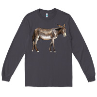Smoke american mammoth jackstock donkey Long Sleeve Tee - LillyAllenDesigns