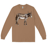 Toasted Coconut american mammoth jackstock donkey Long Sleeve Tee - LillyAllenDesigns