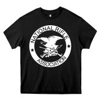 Black national rifle association Heavy Core Tee - artisFamous