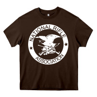 Chocolate Brown national rifle association Heavy Core Tee - artisFamous