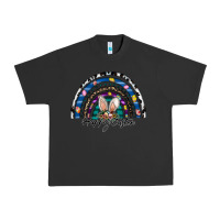 Pigment Black happy easter rainbow Urban Heavy Tee - CowhideDigitalArt