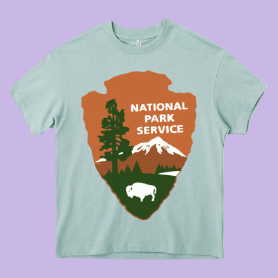National Park Service Heavy Core Tee Designed By Artisfamous