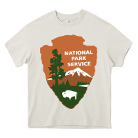 Cream national park service Heavy Core Tee - artisFamous