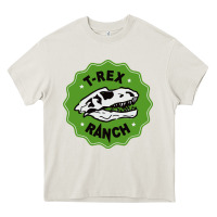 Cream t rex ranch Heavy Core Tee - artisFamous