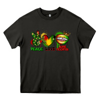 Asphalt Peace love Juneteenth Heavy Core Tee - FaDigitalArtStudio