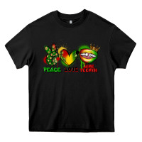 Black Peace love Juneteenth Heavy Core Tee - FaDigitalArtStudio