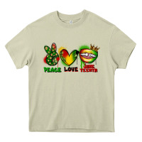 Mossy Peace love Juneteenth Heavy Core Tee - FaDigitalArtStudio