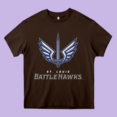 Battle Hawks Football Heavy Core Tee Designed By Artisfamous