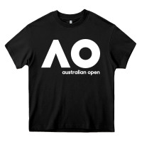 Black australian open merch Heavy Core Tee - artisFamous