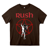 Chocolate Brown starman music rush Heavy Core Tee - artisFamous