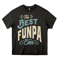 Asphalt The Best Funpa Ever - Mens Funny Dad and Grandpa Heavy Core Tee - artisFamous