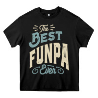 Black The Best Funpa Ever - Mens Funny Dad and Grandpa Heavy Core Tee - artisFamous