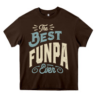 The Best Funpa Ever - Mens Funny Dad And Grandpa Heavy Core Tee | Teevron