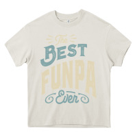 Cream The Best Funpa Ever - Mens Funny Dad and Grandpa Heavy Core Tee - artisFamous