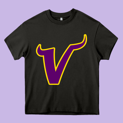 Vikings Style Heavy Core Tee Designed By Artisfamous