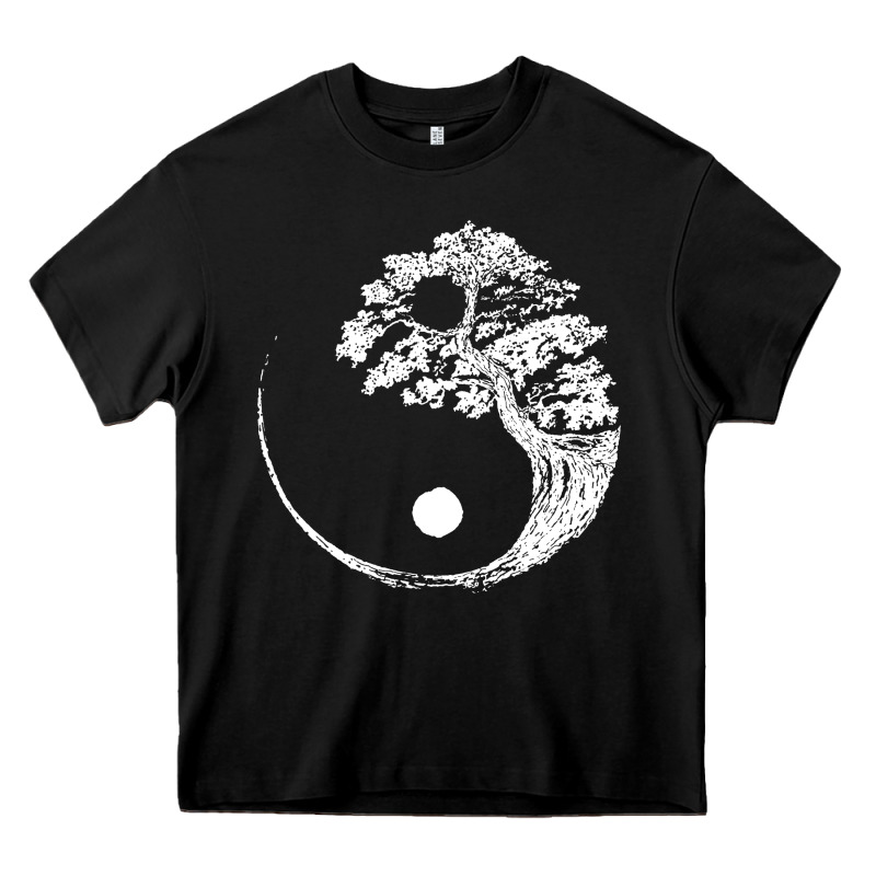 Yin Yang Bonsai Tree Heavy Core Tee by artisFamous | Teevron