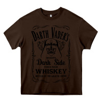 Chocolate Brown quality dark side Heavy Core Tee - artisFamous