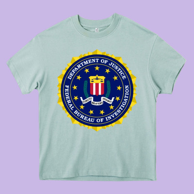Fbi Heavy Core Tee Designed By Artisfamous