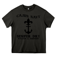 Asphalt cajun navy Heavy Core Tee - artisFamous