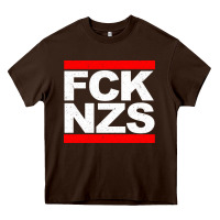 Chocolate Brown fck nzs Heavy Core Tee - artisFamous