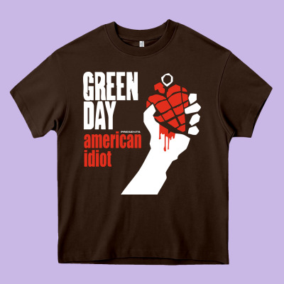 American Idiot Heavy Core Tee Designed By Artisfamous