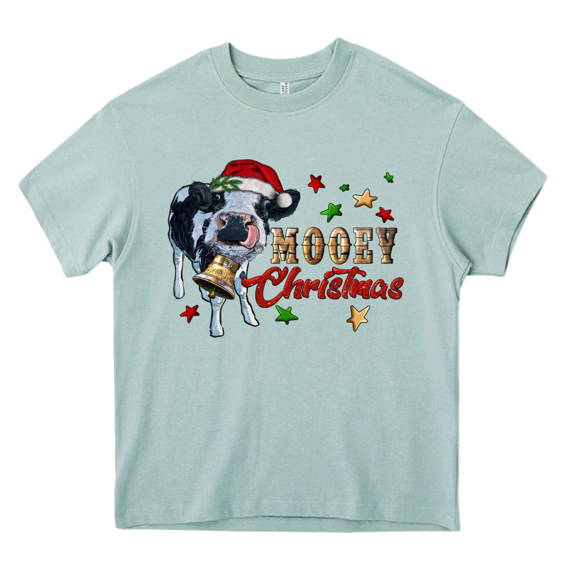 Mooey Christmas Heavy Core Tee by RanaPortraitStore | Teevron