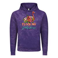 Cloud Purple flamingo flocking fabulous Vintage Hoodie - Artiststas