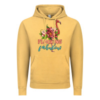 Vintage Mustard flamingo flocking fabulous Vintage Hoodie - Artiststas
