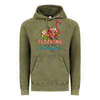 Vintage Olive flamingo flocking fabulous Vintage Hoodie - Artiststas