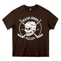 Chocolate Brown bash bros Heavy Core Tee - artisFamous