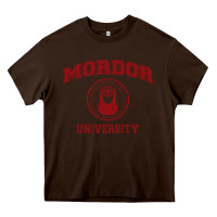 Chocolate Brown mordor university Heavy Core Tee - artisFamous
