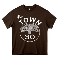 Chocolate Brown golden state the town Heavy Core Tee - artisFamous