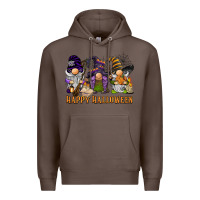 Coffee happy halloween  gnomies Premium Hoodie - BarkalooDesign
