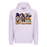 Lilac happy halloween  gnomies Premium Hoodie - BarkalooDesign