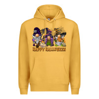 Mustard happy halloween  gnomies Premium Hoodie - BarkalooDesign