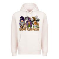 Pale Pink happy halloween  gnomies Premium Hoodie - BarkalooDesign