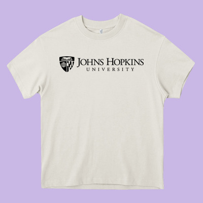 Johns Hopkins Heavy Core Tee Designed By Artisfamous