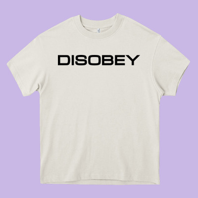 Disobey   T Shirt Heavy Core Tee Designed By Artisfamous