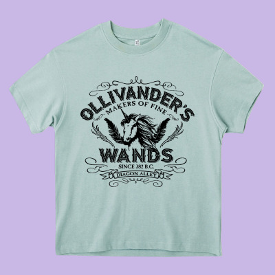 Ollivanders Wands Heavy Core Tee Designed By Artisfamous