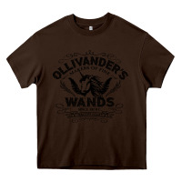 Chocolate Brown ollivanders wands Heavy Core Tee - artisFamous