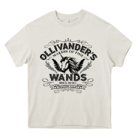 Cream ollivanders wands Heavy Core Tee - artisFamous