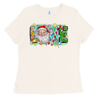 Bone Love Santa Ladies Tee - CowhideDigitalArt