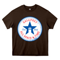 Chocolate Brown time lords chucks Heavy Core Tee - artisFamous
