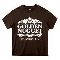 Chocolate Brown atlantic city golden nugget Heavy Core Tee - artisFamous