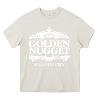 Cream atlantic city golden nugget Heavy Core Tee - artisFamous